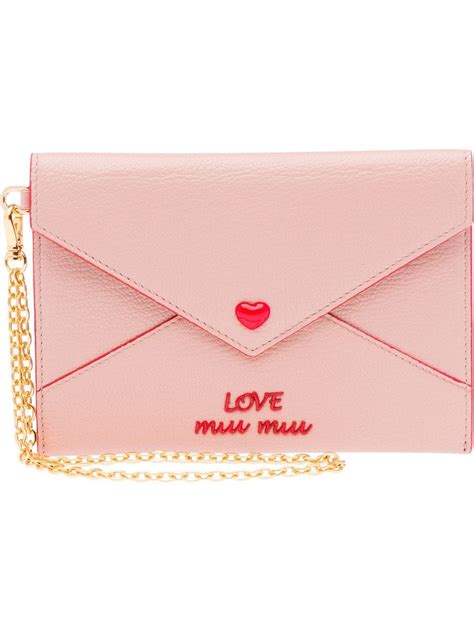 miu miu heart envelope wallet